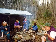 Campsite along the Appalachian Trail.