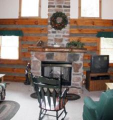 Sit and relax by our fireplace...