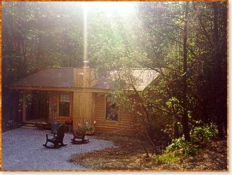 Autumn Ridge Cabin Backyard