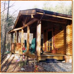 Lazy Hollow Cabin Deck