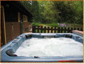 Melt away the afternoon in our deluxe massage jet Hot Tub