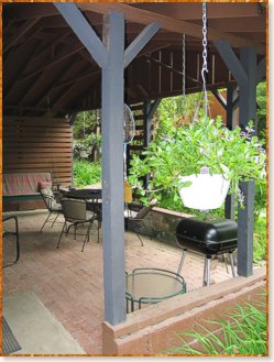 Wind Chime Cabin Fireplace