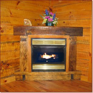 4 oaks cabin fireplace