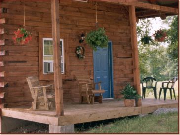4 oaks cabin porch
