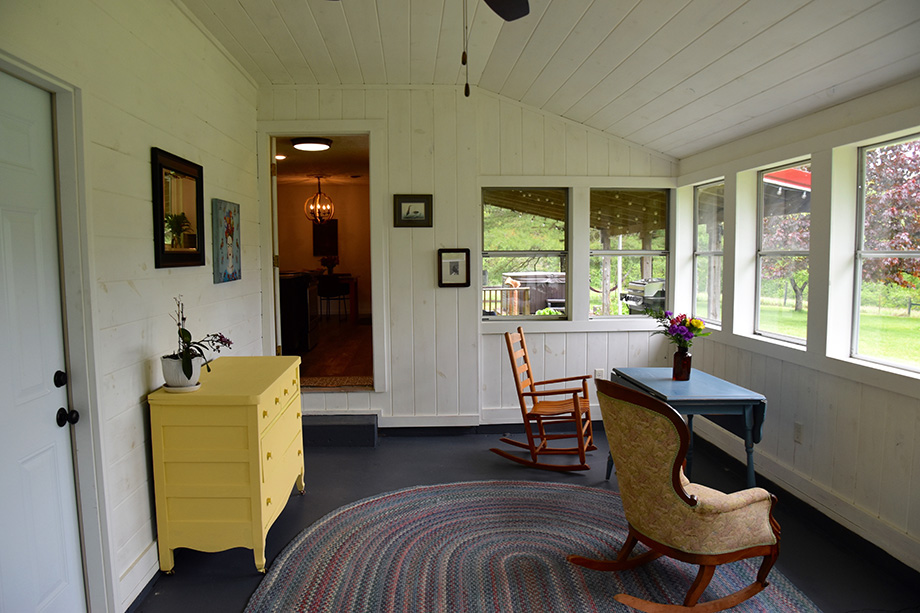 Meadow lane cottage porch