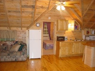 The View cabin living room