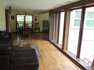 The Cottage cabin living area view