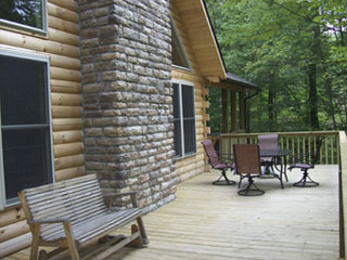 Twin Oaks deck