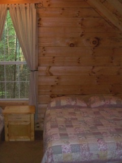 The trail cabin bedroom view
