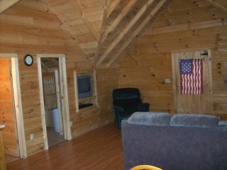 The trail cabin interior view 1