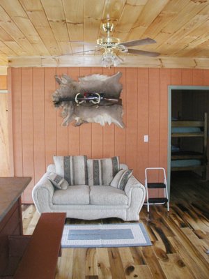 Comfortably furninshed living area