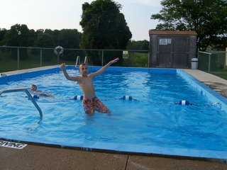 Fun in the Sun in the Sparkling Swimming Pool 2' to 5'