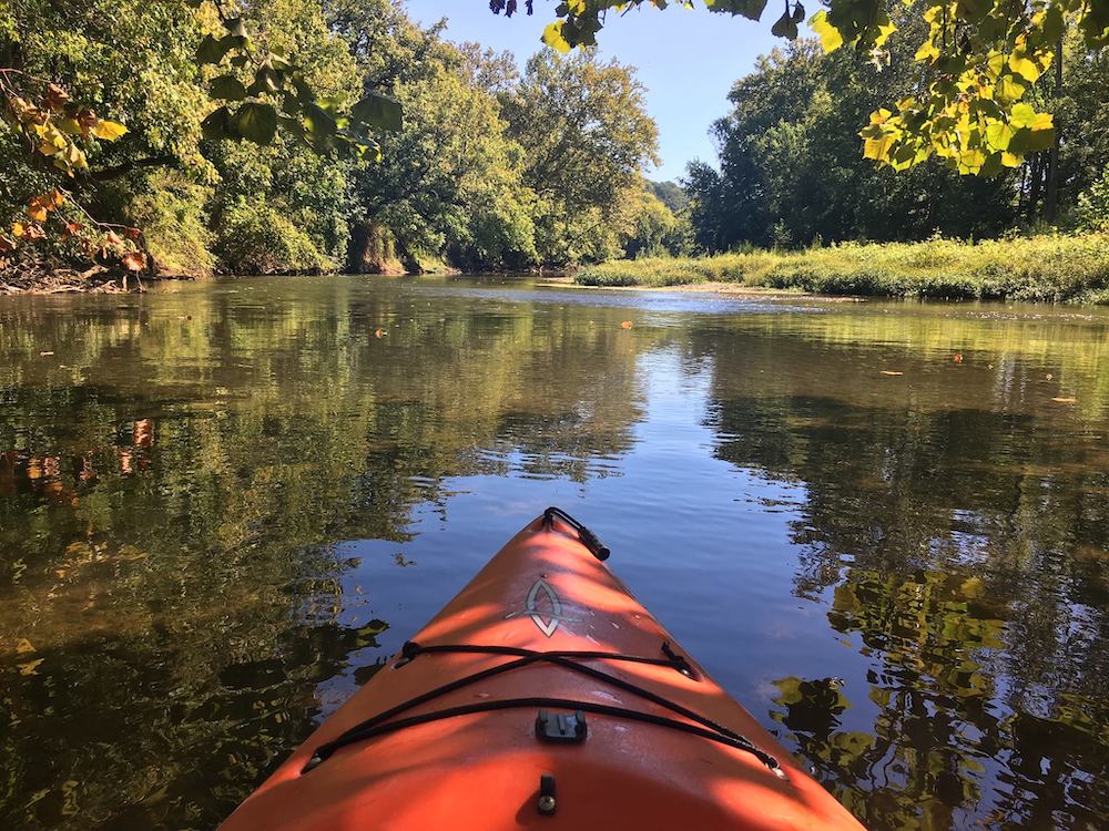 canoe on hocking river