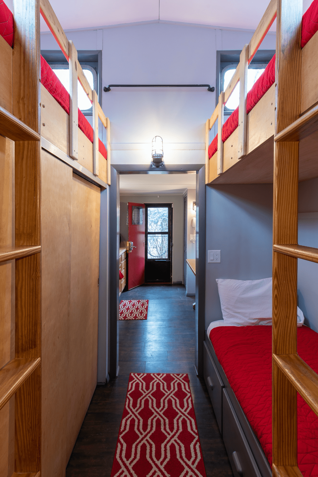 bunk beds in caboose
