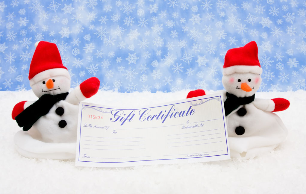 gift certificate