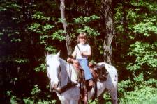 Horseback riding kid