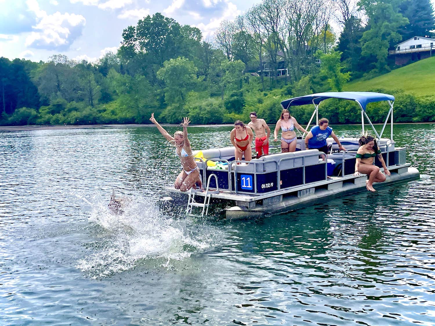 Pontoon Rental at Lake Logan