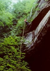 Rappelling in Hocking Hills