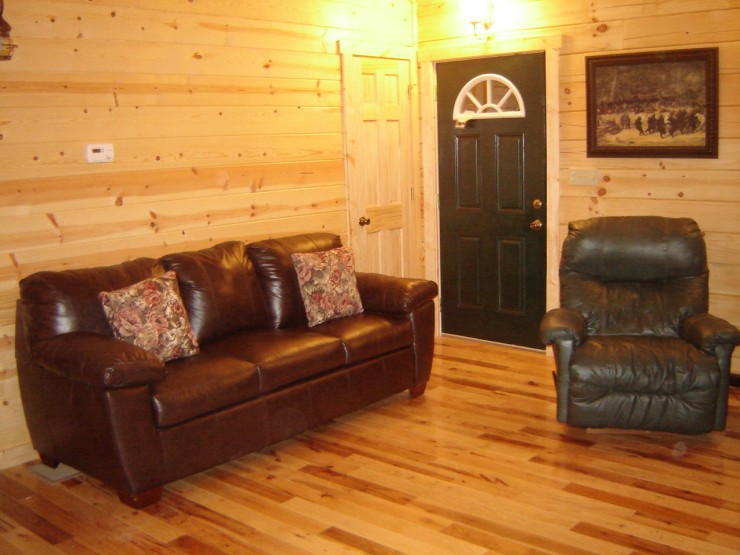 Shamrock Cabin couch