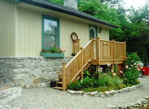 Iris Villa exterior staircase