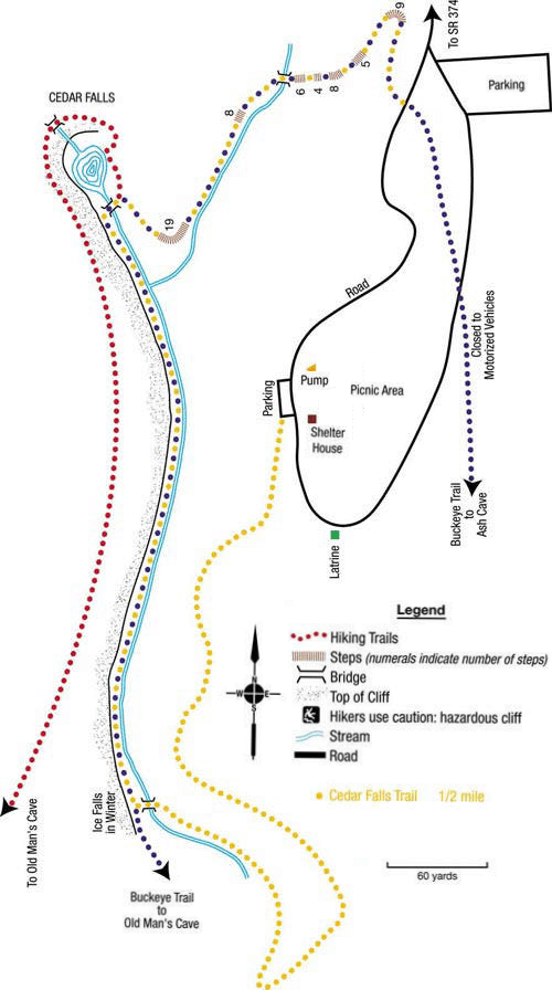 Cedar Falls Trails Map