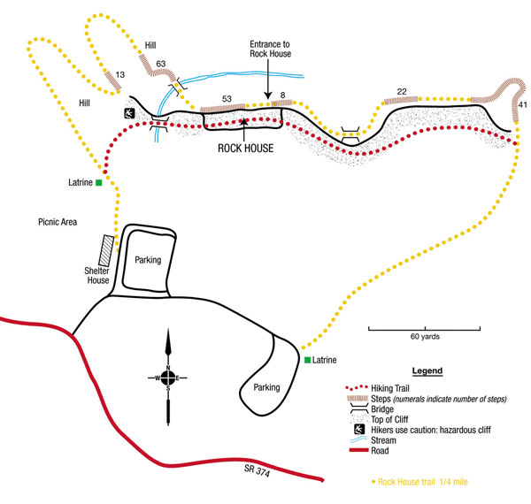 Rock house Trail Map