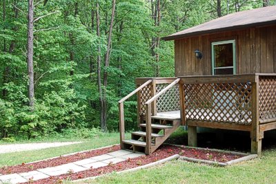 Paradise Cabin porch