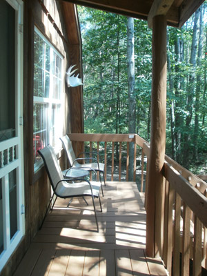 The treehouse porch